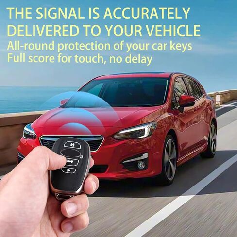 غطاء مفتاح WJS، غطاء حماية لمفتاح السيارة متوافق مع Subaru BRZ Legacy Outback Ascent Crosstrek Forester WRX (أسود) in Kuwait