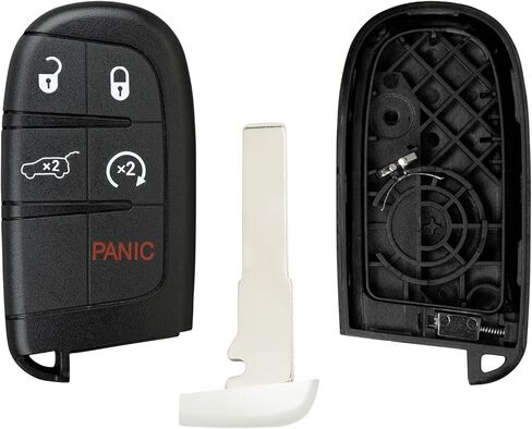 StandardAutoPart Key Shell Case Compatible with Jeep Renegade Compass 500 500L 500 FCC ID: M3N-40821302 (4 Button RS) in Saudi Arabia