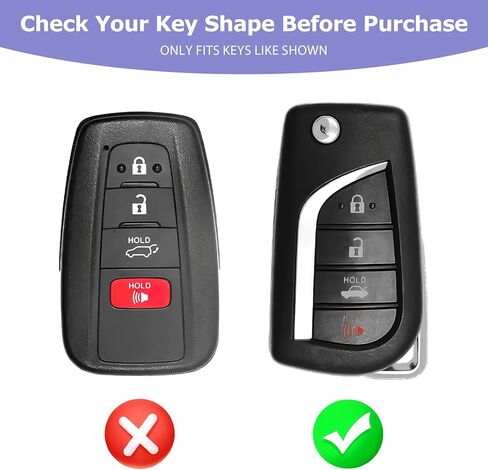 for Toyota Key Fob Cover Fits Corolla(2020-2025),Camry(2018-2024) Flipkey Case Accessories TPU Protector 4 Buttons Sliver in Saudi Arabia