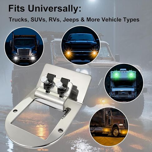 Watermelon Lights Under Glow Bracket,Stainless Steel Watermelon Light Frame Brackets Fit for Universal Truck & RVs 2Pcs/Set in Kuwait