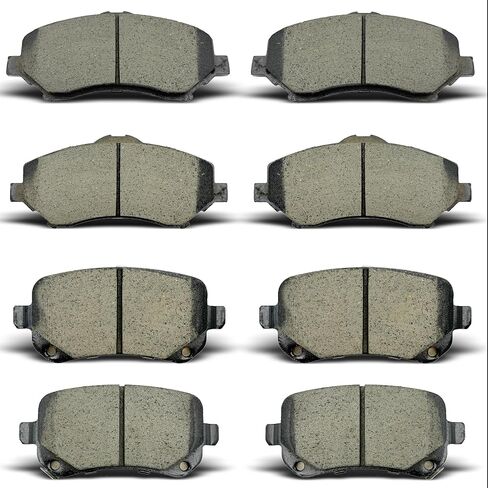 Brake Pads Compatible with 2008-2012 Chrysler Town & Country,2008-2012 Dodge Grand Caravan,2009-2013 Dodge Journey,2012 Ram C/V,2009-2012 Volkswagen Routan (8pcs) in Kuwait