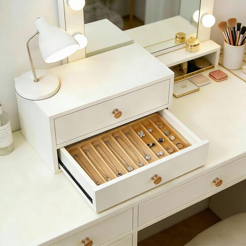 Wooden Watch Band Organizer Watch Holder for Men, 2 Pcs Works with All Apple Watch Band Holder Wood Design - 9 Slot Storage Box DIY Crafting Drawer Organizer (7.48 x 6.77 x 0.67 Inches) in Saudi Arabia