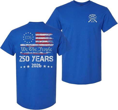 Patriot Pride Men’s Graphic T-Shirt – 1776 We The People 250 Years American Flag Semiquincentennial 2026 Design in Saudi Arabia