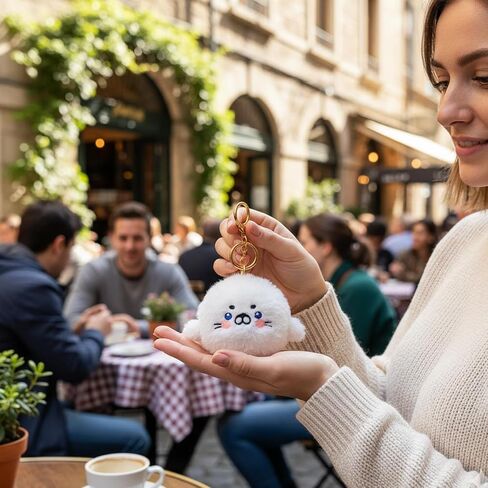 Seal Keychain, Animal Key Chain, Cute Bag Charm Accessory for People, Ocean Theme Animal Lovers Gift for Birthday and Holiday Decorations in Kuwait