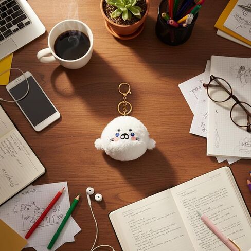 Seal Keychain, Animal Key Chain, Cute Bag Charm Accessory for People, Ocean Theme Animal Lovers Gift for Birthday and Holiday Decorations in Kuwait