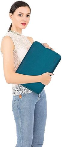 MOSISO Compatible with MacBook Air 13 inch Case 2018-2020 Rlease A2337 M1 A2179 A1932, Plastic Hard Shell Case&Neoprene Sleeve Bag with Small Case&Keyboard Cover, Deep Teal in Saudi Arabia