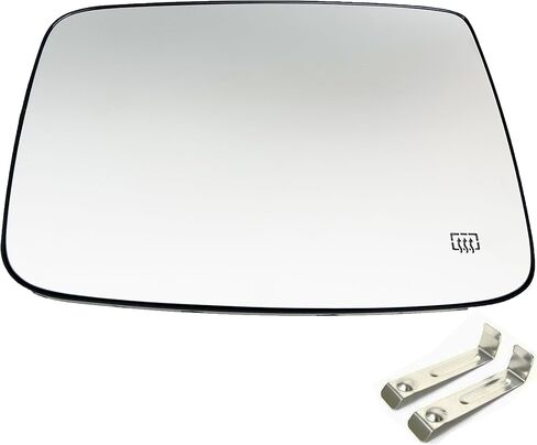 Ram 1500 Driver Side Heated Mirror Glass Replacement for Dodge Ram 1500 2500 2009-2018 Left Side Mirror Glass 68079363AA 68050299AA Side View Heated Convex Mirror with Rear Holder in Saudi Arabia