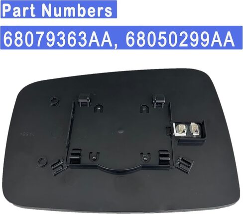 Ram 1500 Driver Side Heated Mirror Glass Replacement for Dodge Ram 1500 2500 2009-2018 Left Side Mirror Glass 68079363AA 68050299AA Side View Heated Convex Mirror with Rear Holder in Saudi Arabia