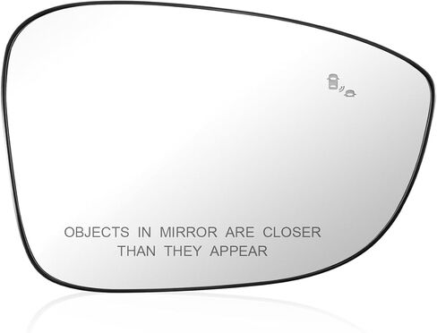 Right Passenger Side Mirror Glass with Heated and Blind Spot Fit for Honda Accord 2018 2019 2020 2021 2022 2023 2024 2025, Replace 76203-TVA-A21 in Kuwait