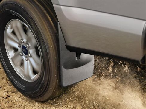 WeatherTech Custom No Drill Splash Guard Mudflaps for GMC Terrain، المجموعة الأمامية والخلفية (110195-120207)، أسود in Saudi Arabia
