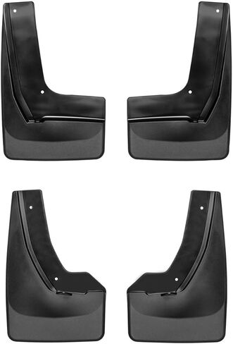 WeatherTech Custom No Drill Splash Guard MudFlaps for Chevrolet Blazer, Front & Rear Set (110104-120104), Black in Saudi Arabia