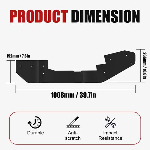 Fender Flares Mud Flaps for Honda Pioneer 1000-5, Front Extended Mud Guards UTV Wider Fender Extensions for Honda Pioneer 1000 5 2016-2025 Accessories, 2PCS in Saudi Arabia