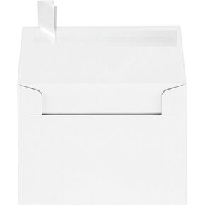 LUXPaper A1 Invitation Envelope in 80 lb Silver Metallic for 3 1/2 x 4 7/8 Cards, Printable Envelopes for Invitations, with Peel and Press, 50 Pack, Envelope Size 3 5/8 x 5 1/8 (Silver) in Kuwait