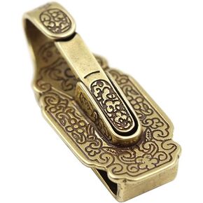 1 قطعة حزام الخصر النحاسي الرجعية كليب سلسلة المفاتيح حزام حلقة مفتاح حامل كيرينغ المحفظة سلسلة in Kuwait