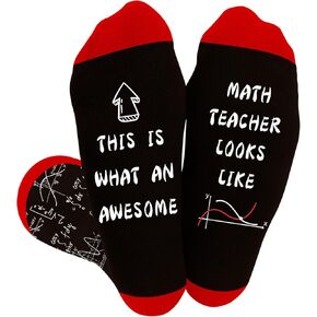 جوارب مدرس الرياضيات المضحكة، أفضل هدايا تقدير المعلم للرجال والنساء، هدية الرياضيات للمعلمين، هدايا عيد الميلاد الرائعة، هدايا عيد الحب، نهاية العام، هدايا يوم المعلمين للأستاذ in Kuwait