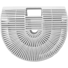 Bamboo Bags for Women Handmade Bamboo Women Handbag Wooden Purse Beach Bamboo Bag Travel Tote Bag Straw Beach Purse in Kuwait