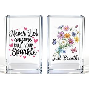 Pray & Give It To God Girly Acrylic Cosmetic Pencil Pen Holder Cup, Coquette Bow Preppy Desk Organizer Accessories for Home Office Decor, Pink Christian Gifts for Women Girl Daughter Coworker in Kuwait