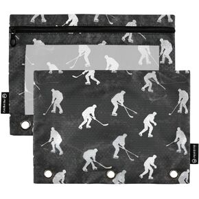 أكياس بيندر، حقيبة أقلام رصاص ثلاثية الأبعاد لكرة السلة لـ 3 حلقات بيندر سبورت باللون الأسود، 2 حزمة من أكياس أقلام الرصاص مع نافذة شفافة لأقلام الرصاص مع سحاب للوازم المكتبية المدرسية in Kuwait