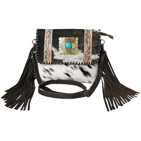 Merbaa Turqoise Cincho Cowhide Cross Body Bag for Women in Kuwait