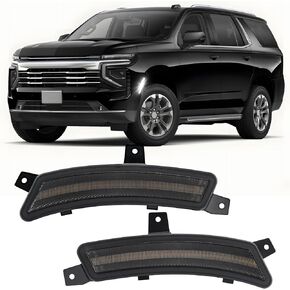 Side Marker Lights Fits for 2025 Tahoe, 2025 Suburban, 2025 Yukon, 2025 Escalade and Escalade ESV, 2 Packs Front LED Side Lamp, Smoked Lens White Light,Sweeping Access Animation in Kuwait