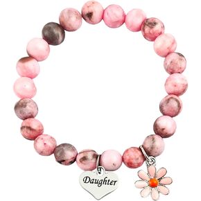 Natural Stone Bracelet Gifts for Daughter Birthday Handmade Bracelet Graduation Christmas Jewelry in Kuwait