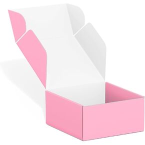 25 Pack 4x4x2 inch Shipping Boxes, Recyclable Cardboard Valentine Mothers Day Gift Boxes, Corrugated Cardboard Box, Shipping Boxes for Small Business, for Packaging - TONESPAC (4"x4"x2", Leopard) in Kuwait