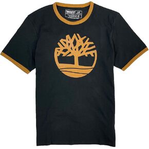 Timberland Men's Short Sleeve Tree Logo Ringer T-Shirt in Saudi Arabia