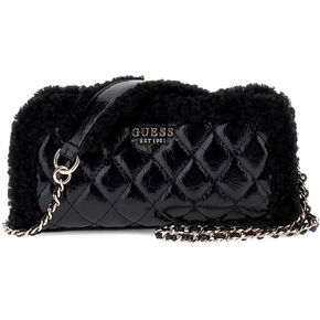 GUESS Cristi Top Zip Crossbody, Black in Kuwait
