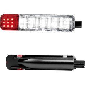 2 PCS Door Panel Courtesy Light, High Bright Instant Start Interior Door Warning Light Set, Waterproof Plug and Play Anti-collision Reflector Lamp, Compatible with Chevy GMC (White & Red) in Kuwait