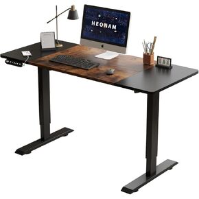 63 Inch Dual Motor Electric Standing Desk, Height Adjustable Sit Stand Desk with Memory Control and Spacious Desktop for Home Office in Saudi Arabia