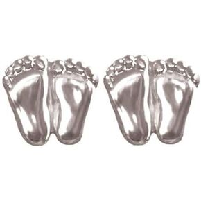 Precious Feet, Silver Plated, Post Earrings Pro-Life Jewelry, Earrings 160SIL in Kuwait