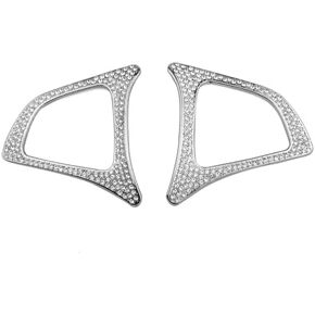 Bling Crystal Diamond Decor Steering Wheel Button Frame Cover Trim for Mercedes Benz A B C E CLA CLS GLA GLC GLE GLS V Class 2016 2017 2018 Interior Accessories Sets in Kuwait