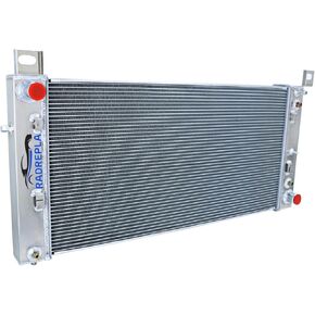 DPI2370 34"W Aluminum Radiator for 1999-2014 Chevy Tahoe Silverado 1500 2500 GMC Yukon 4 Row Radiador Crossflow Radiators 2000 2001 2002 2003 2004 2005 2006 2007 2008 2009 2010 2011 2012 2013 in Saudi Arabia