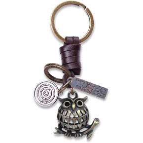 AuPra مضحك سلسلة مفاتيح على شكل حيوانات هدايا النساء والرجال الجلود ثلاثية الأبعاد كيرينغ فتاة وفتى المنزل مفاتيح باب السيارة حامل الحاضر in Kuwait