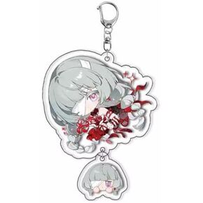Cartoon Anime Pendant Keychains Holder Car Key Ring Mobile Phone Bag Hanging Cute Kawaii Chibi Wuthering Waves Video Game (Phrolova/Style 1) in Kuwait