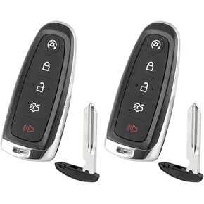 مفتاح السيارة الذكي عن بعد فوب لسيارة Ford Explorer Edge 2011 2012 2013 2014 2015 لسيارة Taurus Focus Expedition Flex 2013-2019 Focus Lincoln MKX MKS MKT Navigator دخول بدون مفتاح 2 قطعة in Kuwait