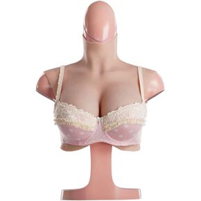 YIQI 8th Generation Silicone Breast Plates Realistic Like Actual Skin with New Technology for Crossdressers Transgender (Ivory White, H-Flocking) in Kuwait