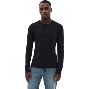 REIGNING CHAMP Men's 1x1 Slub Slim Henley in Kuwait