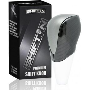 Universal Gear Shift Knob for Cars with M8, M10, M12 Shifter Lever Threads. Fits Subaru Acura Nissan Infiniti Mazda Scion Toyota Lexus 8mm 10mm 12mm (Black Leather/Carbon Pattern) in Kuwait