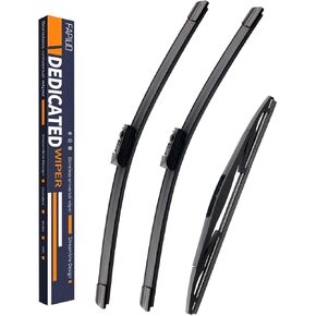 بديل لـ Subaru Crosstrek 2018-2022 2023، Impreza 2017-2021 2022 2023 مساحات صامتة - مساحات الزجاج الأمامي والخلفي FAPIUO 26 بوصة/16 ​​بوصة + 12 بوصة مجموعة شفرات كاملة (3 عبوات) قفل علوي in Kuwait