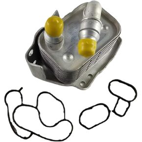 Aluminum Engine Oil Cooler Compatible With BMW E46 E60 E81 E87 E90 316i 318i 318ci 318ti X3 11427508967 in Kuwait