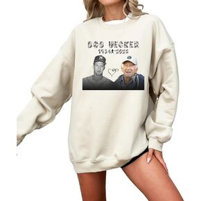 سويت شيرت Bob Uecker Tribute، نصب تذكاري لأسطورة البيسبول، Uecker 1934-2025، هوديي Legacy، ملابس مشجعي البيسبول، سويت شيرت تذكاري لـ Uecker in Kuwait