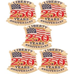 5 Pcs USA Flag Pin: American Flag Pin - Independence Day Patriotic Accessories - 250th Anniversary Commemorative Gifts for Clothes Decor in Saudi Arabia