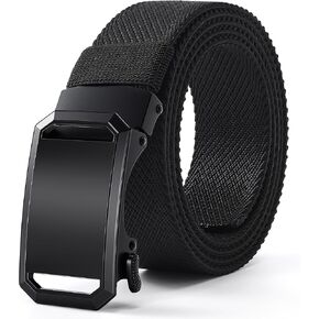 Mile High Life Men's Ratchet Belt, 1 3/8" Elastic Stretch Belt with Automatic Buckle for Men, Adjustable Trim to Fit in Kuwait