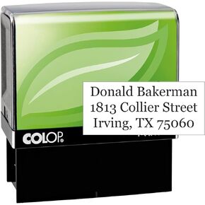 ختم مخصص بالحبر الذاتي من ECO Line - حجم صغير - اختر من بين 15 لون حبر in Kuwait