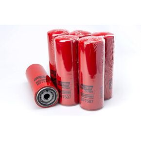 Baldwin BF7587 High Efficiency Fuel Filter (6-Pack) | 4 Micron Absolute | 1"-14 Thread | Replaces Cat 1R-0749, 3089679, FF5319 & 33674 | For Heavy-Duty Trucks & Equipment in Saudi Arabia