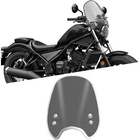 For REBEL 1100/DCT CM1100 REBEL 250 300 500 CMX1100 300 500 250 CM300 CM500 CM250 2023-2026 Motorcycle windshield air fairing wind deflector, handlebar windshield (Transparent Color,blue) in Kuwait