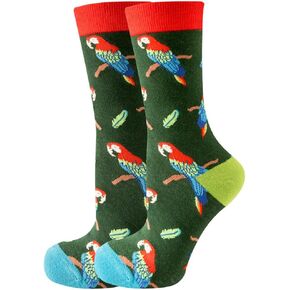 Funny Novelty Vivid Bright Socks Animals Print Chicken Cat Dog Fox Print Unisex Gift Socks For Women Men in Saudi Arabia