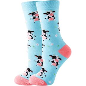 مضحك الجدة حية مشرق الجوارب الحيوانات طباعة الدجاج القط الكلب الثعلب طباعة للجنسين هدية الجوارب للنساء الرجال in Kuwait