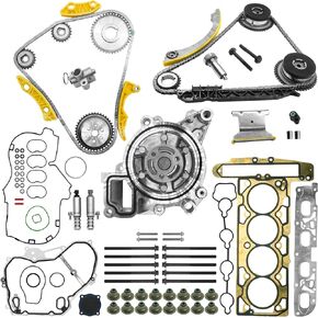 2.4 Timing Chain Kit w/Head Gasket Water Pump for Chevy Equinox Malibu, for GMC Terrain 2011-2017, for Buick Regal Lacrosse Verano 2.2 2.4L Ecotec w/VVT Solenoid Replace 9-4201S HS26517PT in Kuwait